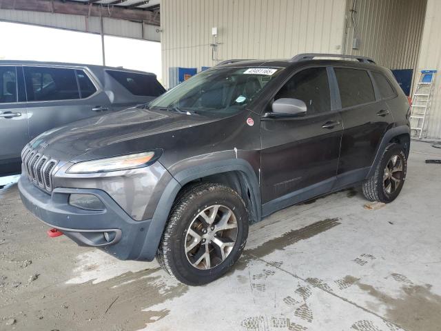 1C4PJMBS4EW317107 - 2014 JEEP CHEROKEE TRAILHAWK GRAY photo 1