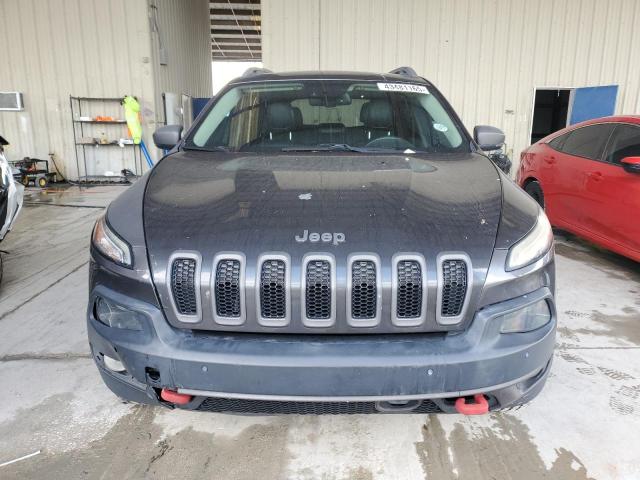1C4PJMBS4EW317107 - 2014 JEEP CHEROKEE TRAILHAWK GRAY photo 5