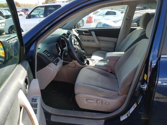 5TDBK3EH6BS047147 - 2011 TOYOTA HIGHLANDER BASE أزرق صورة 7