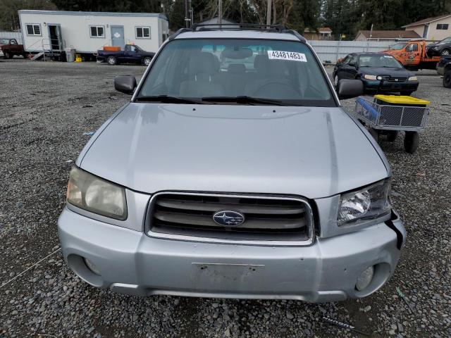 JF1SG65693H765367 - 2003 SUBARU FORESTER 2.5XS ვერცხლისფერი ფოტო 5