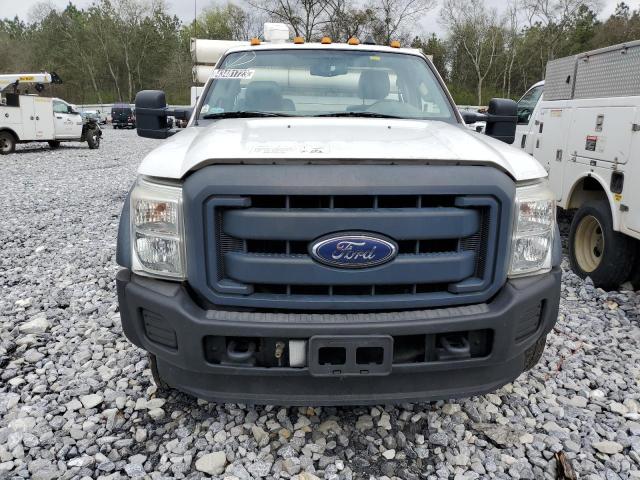 1FDUF4GY4CEC36253 - 2012 FORD F450 SUPER DUTY WHITE photo 5