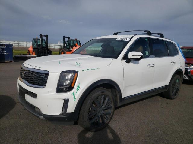 5XYP54HCXMG113170 - 2021 KIA TELLURIDE SX WHITE photo 1