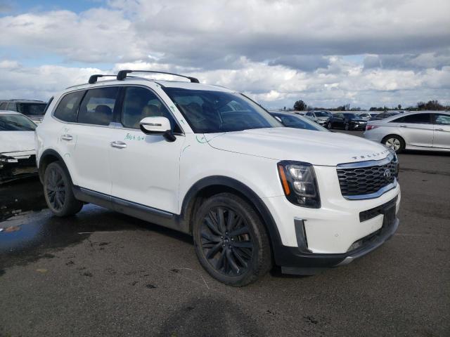 5XYP54HCXMG113170 - 2021 KIA TELLURIDE SX WHITE photo 4