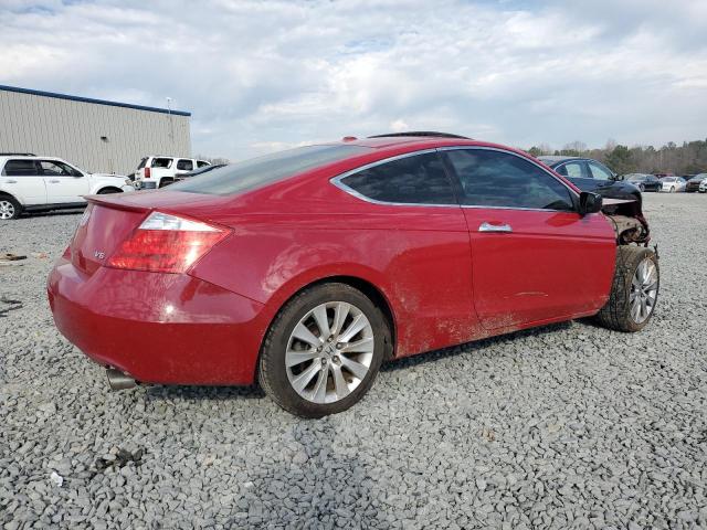 1HGCS22869A012457 - 2009 HONDA ACCORD EXL RED photo 3