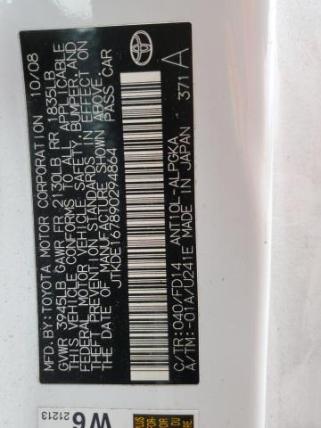 JTKDE167890294864 - 2009 TOYOTA SCION TC 白色 照片 13