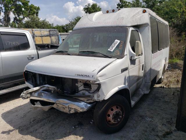 1FDWE35P87DA69830 - 2007 FORD ECONOLINE E350 SUPER DUTY CUTAWAY VAN WHITE photo 1