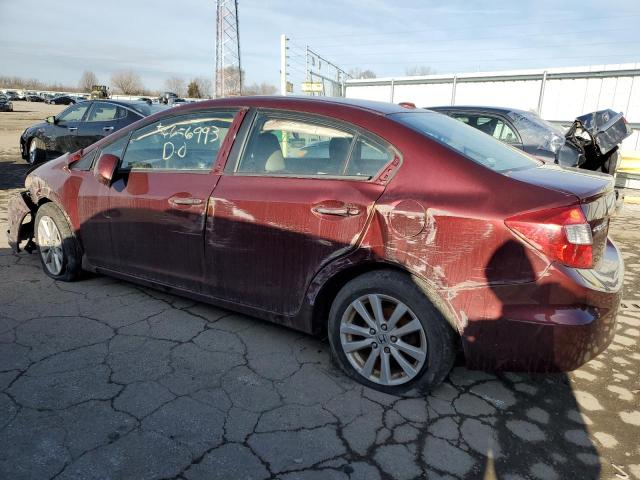 19XFB2F90CE024056 - 2012 HONDA CIVIC EXL Bordo foto 2