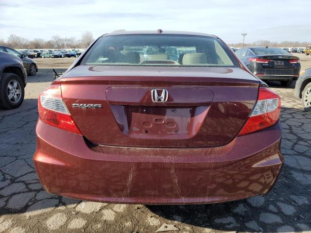 19XFB2F90CE024056 - 2012 HONDA CIVIC EXL Bordo foto 6