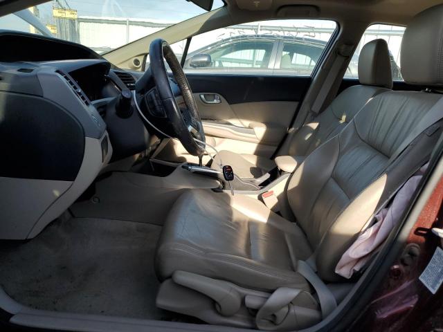 19XFB2F90CE024056 - 2012 HONDA CIVIC EXL Bordo foto 7
