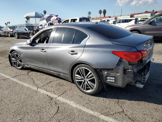 JN1AV7AP7GM490050 - 2016 INFINITI Q50 HYBRID GRAY photo 2