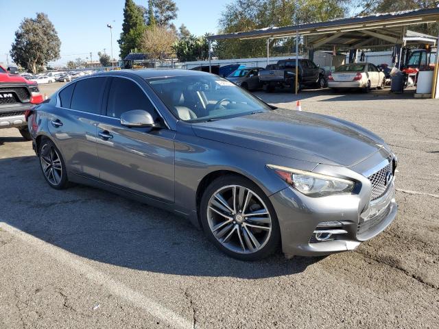 JN1AV7AP7GM490050 - 2016 INFINITI Q50 HYBRID GRAY photo 4