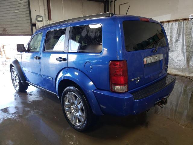 1D8GU58617W702412 - 2007 DODGE NITRO R/T BLUE photo 2