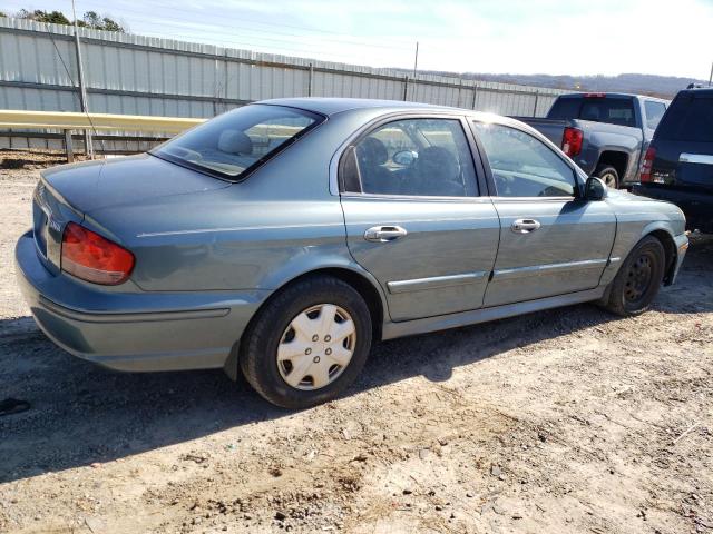 KMHWF25SX4A093586 - 2004 HYUNDAI SONATA GL TURQUOISE photo 3