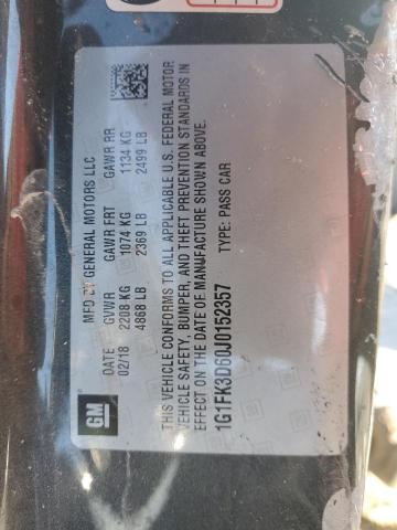 1G1FK3D60J0152357 - 2018 CHEVROLET CAMARO ZL1 GRAY photo 14