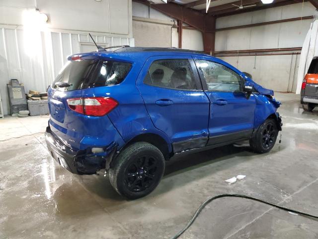 MAJ6S3GL7KC282733 - 2019 FORD ECOSPORT SE BLUE photo 3