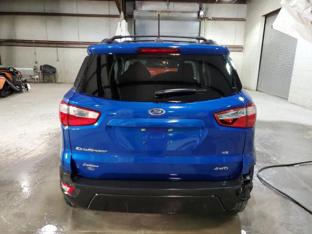 MAJ6S3GL7KC282733 - 2019 FORD ECOSPORT SE BLUE photo 6