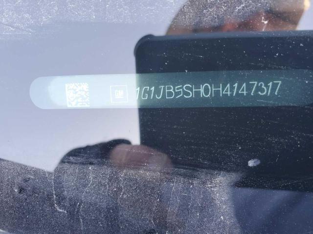 1G1JB5SH0H4147317 - 2017 CHEVROLET SONIC LS BLACK photo 10