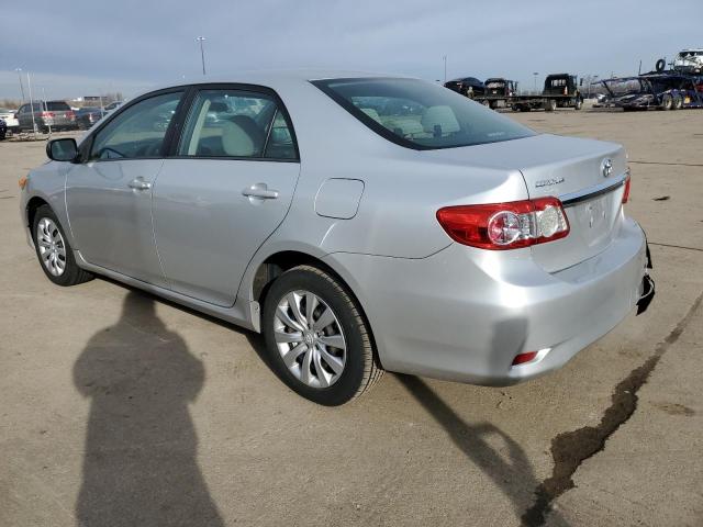 5YFBU4EE3CP047039 - 2012 TOYOTA COROLLA BASE SILVER photo 2