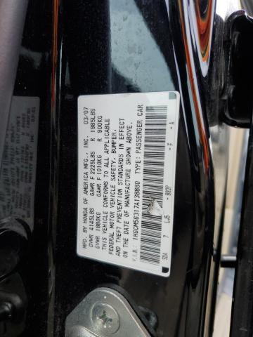 1HGCM56317A138880 - 2007 HONDA ACCORD SE BLACK photo 12