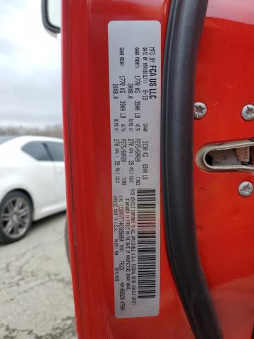 1C6RR7TT4KS696064 - 2019 RAM 1500 CLASS SLT წითელი ფოტო 13