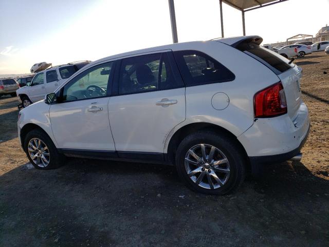 2FMDK3JC6DBE37989 - 2013 FORD EDGE SEL WHITE photo 2