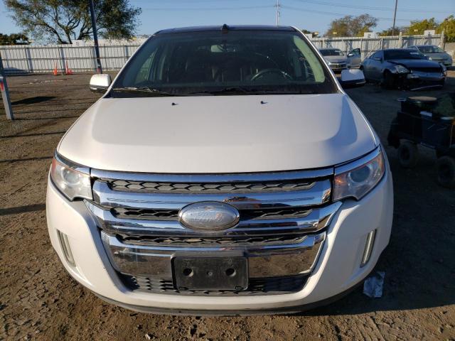 2FMDK3JC6DBE37989 - 2013 FORD EDGE SEL WHITE photo 5