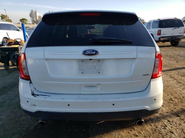 2FMDK3JC6DBE37989 - 2013 FORD EDGE SEL WHITE photo 6