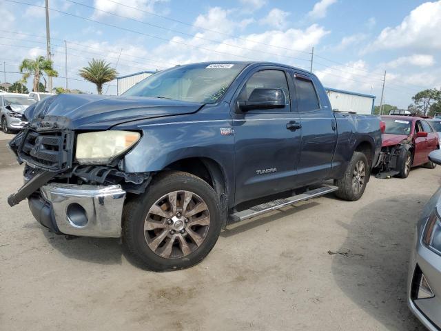 5TFRY5F18AX087202 - 2010 TOYOTA TUNDRA DOUBLE CAB SR5 BLUE photo 1