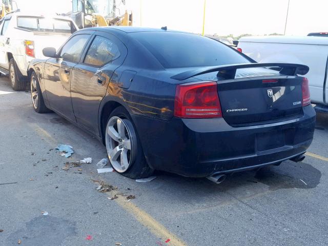 2B3KA73W48H246704 - 2008 DODGE CHARGER SRT-8 BLACK photo 3