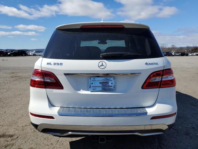 4JGDA5HB4EA376229 - 2014 MERCEDES-BENZ ML 350 4MATIC WHITE photo 6