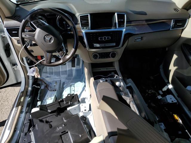 4JGDA5HB4EA376229 - 2014 MERCEDES-BENZ ML 350 4MATIC WHITE photo 8