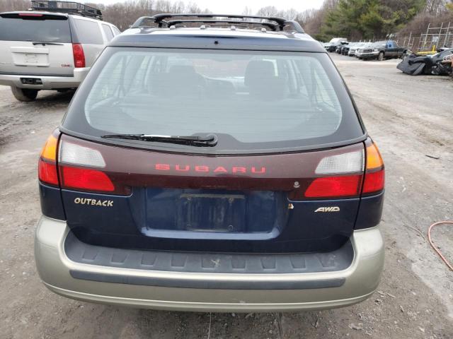 4S3BH675037621501 - 2003 SUBARU LEGACY OUTBACK AWP BLUE photo 6