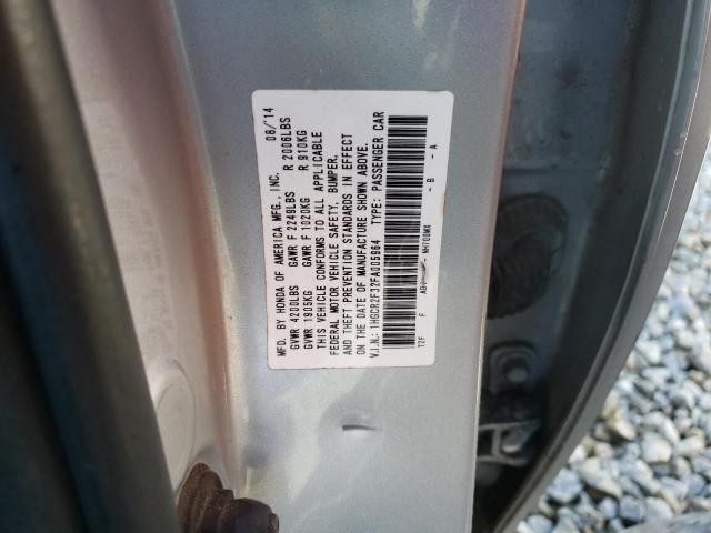 1HGCR2F32FA005964 - 2015 HONDA ACCORD LX SILVER photo 13