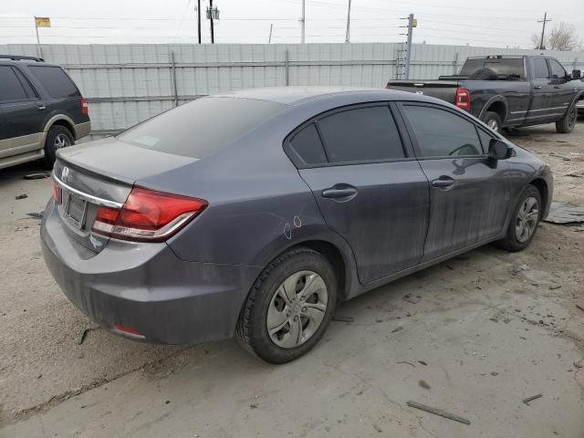 19XFB2F54FE226884 - 2015 HONDA CIVIC LX GRAY photo 3