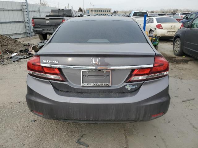 19XFB2F54FE226884 - 2015 HONDA CIVIC LX GRAY photo 6