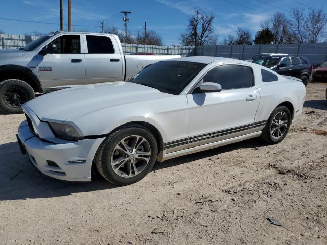 1ZVBP8AM0E5277887 - 2014 FORD MUSTANG WHITE photo 1