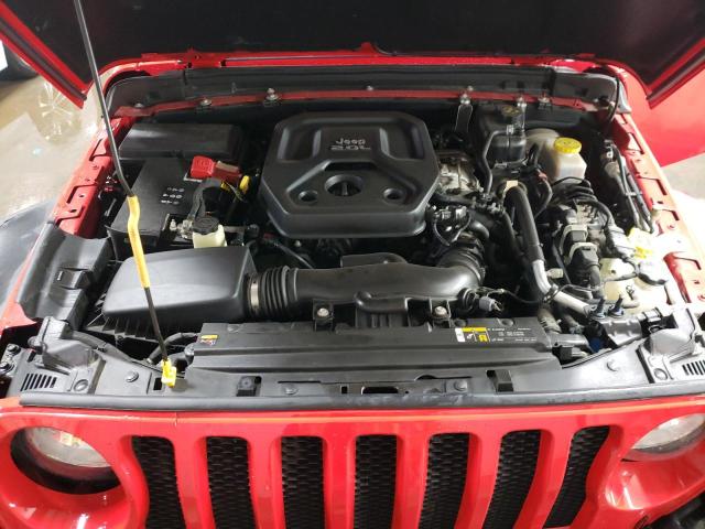 1C4GJXAN8MW523123 - 2021 JEEP WRANGLER SPORT RED photo 11