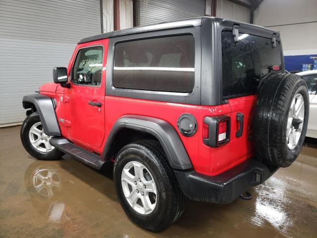 1C4GJXAN8MW523123 - 2021 JEEP WRANGLER SPORT RED photo 2