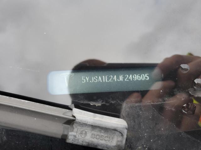 5YJSA1E24JF249605 - 2018 TESLA MODEL S ნაცრისფერი ფოტო 12