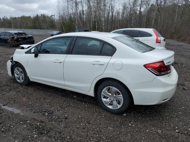 2HGFB2F4XDH036520 - 2013 HONDA CIVIC LX WHITE photo 2