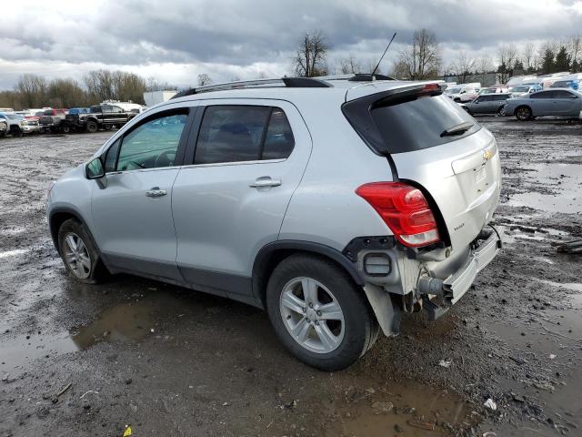 KL7CJLSB5KB867909 - 2019 CHEVROLET TRAX 1LT SILVER photo 2