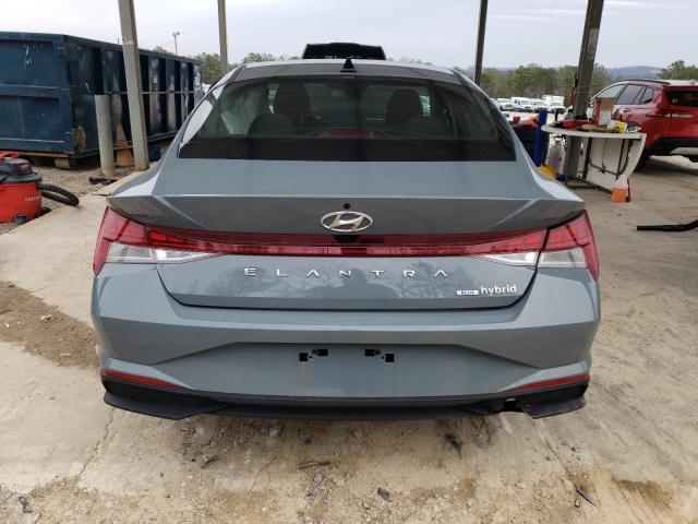 KMHLM4AJXPU039161 - 2023 HYUNDAI ELANTRA BLUE GRAY photo 6