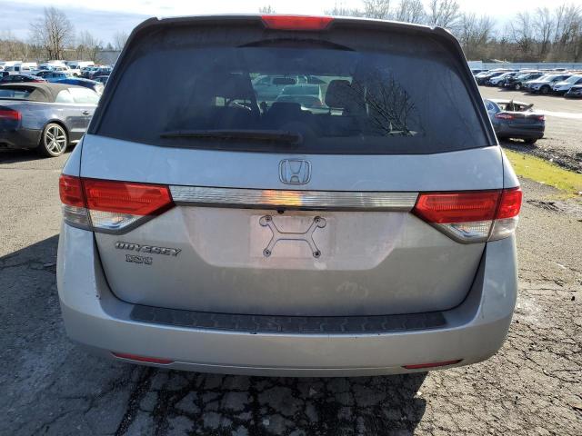 5FNRL5H40EB111269 - 2014 HONDA ODYSSEY EX SILVER photo 6