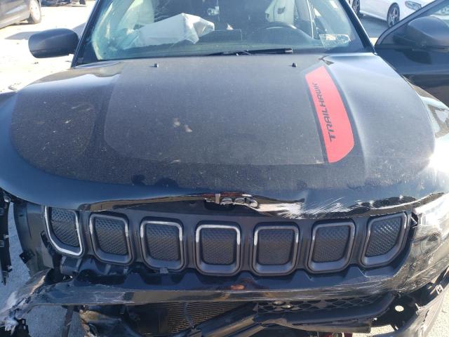 3C4NJDDB5NT156776 - 2022 JEEP COMPASS TRAILHAWK BLACK photo 12