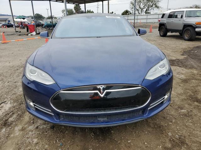 5YJSA1E14FF111559 - 2015 TESLA MODEL S BLUE photo 5