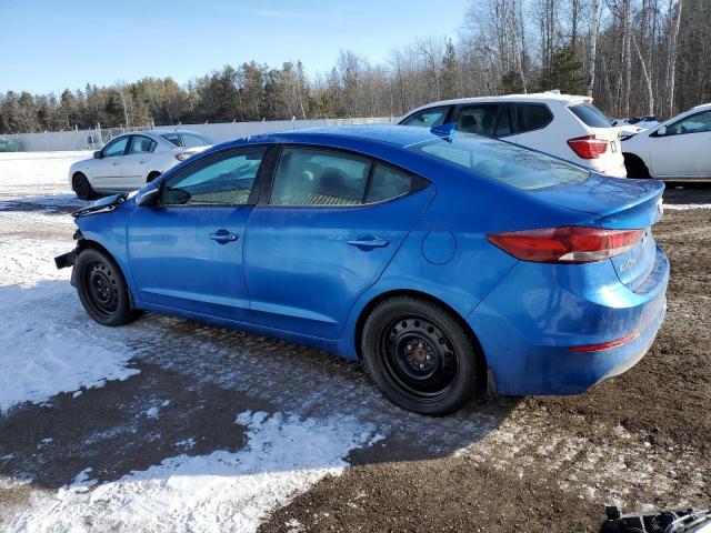 KMHD84LF3HU240404 - 2017 HYUNDAI ELANTRA SE BLUE photo 2