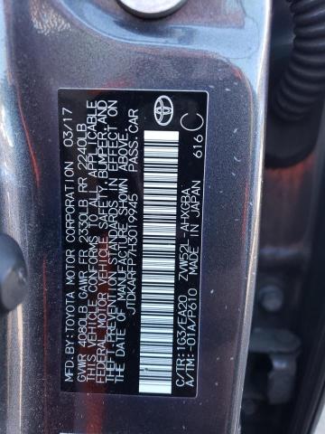 JTDKARFP7H3019945 - 2017 TOYOTA PRIUS PRIM გრაფიტი ფოტო 13