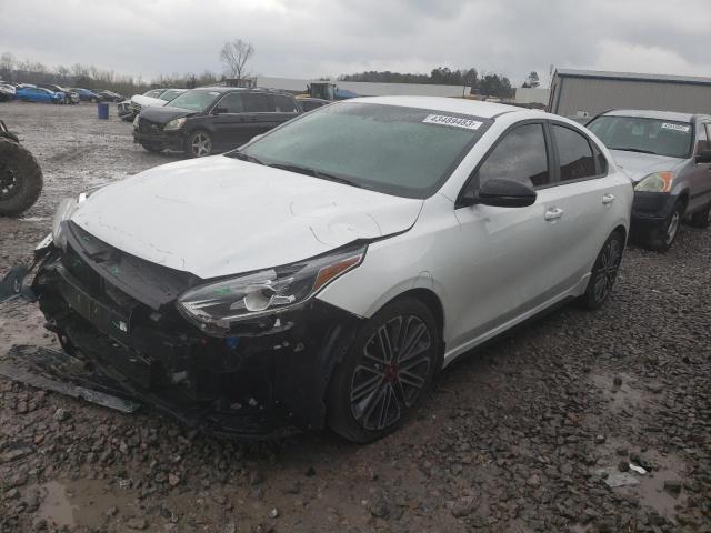 3KPF44AC0ME416402 - 2021 KIA FORTE GT WHITE photo 1