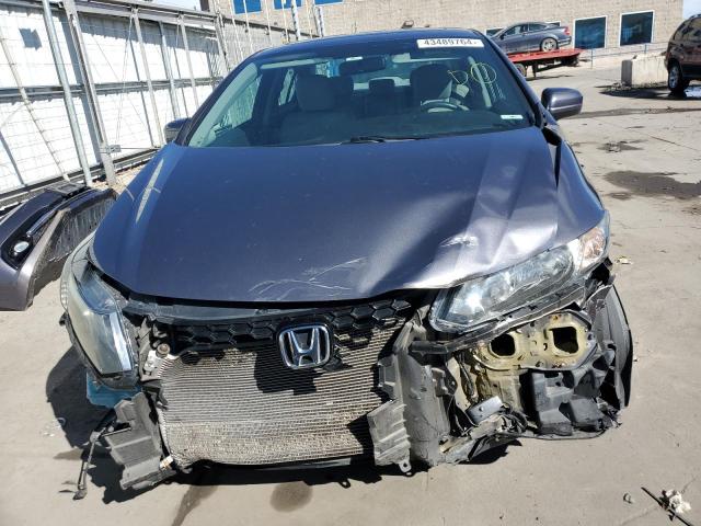 2HGFB2F91FH514239 - 2015 HONDA CIVIC EXL ნაცრისფერი ფოტო 5