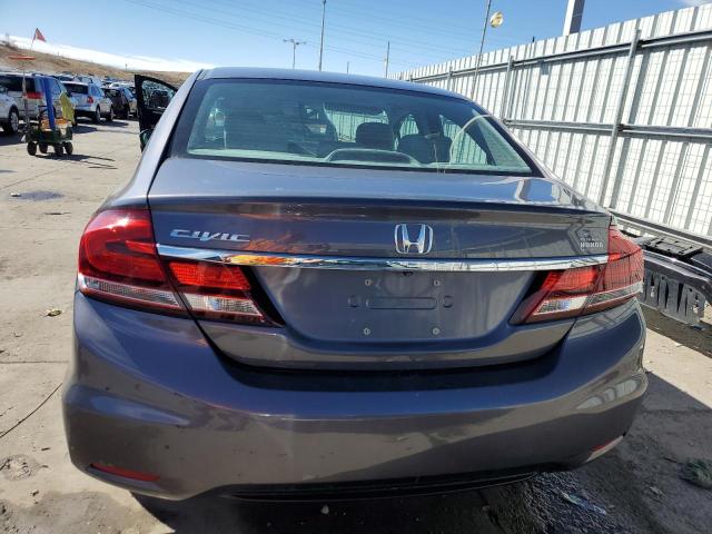 2HGFB2F91FH514239 - 2015 HONDA CIVIC EXL GRAY photo 6